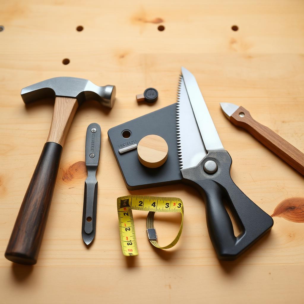 Basic carpentry projects for novices guide with hand saw and tape measure